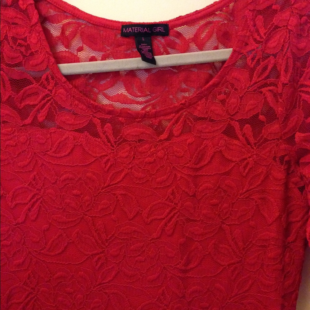🌺Lace red dress🌺 - Picture 2 of 2